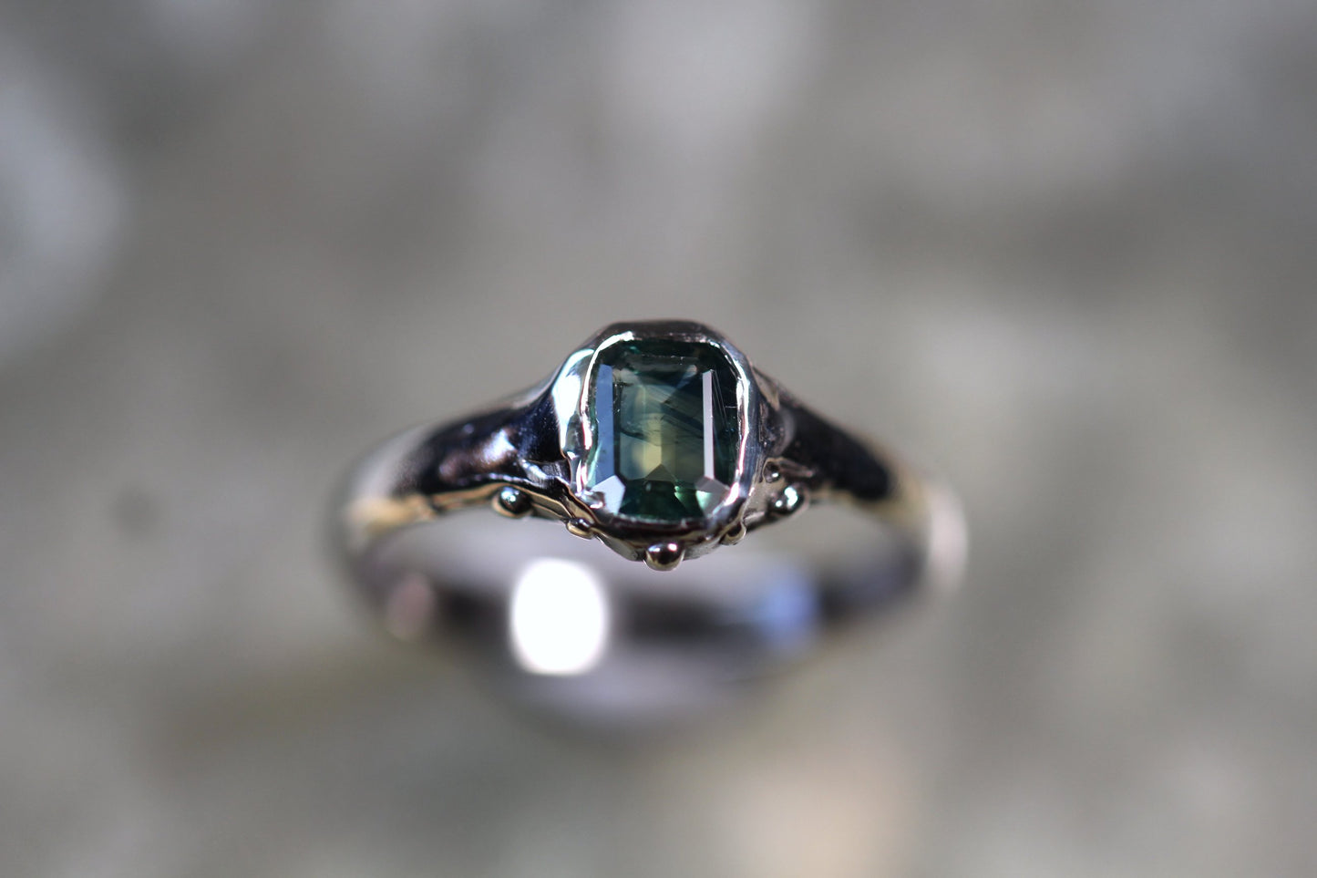 Australian Sapphire and Sterling Silver Ring