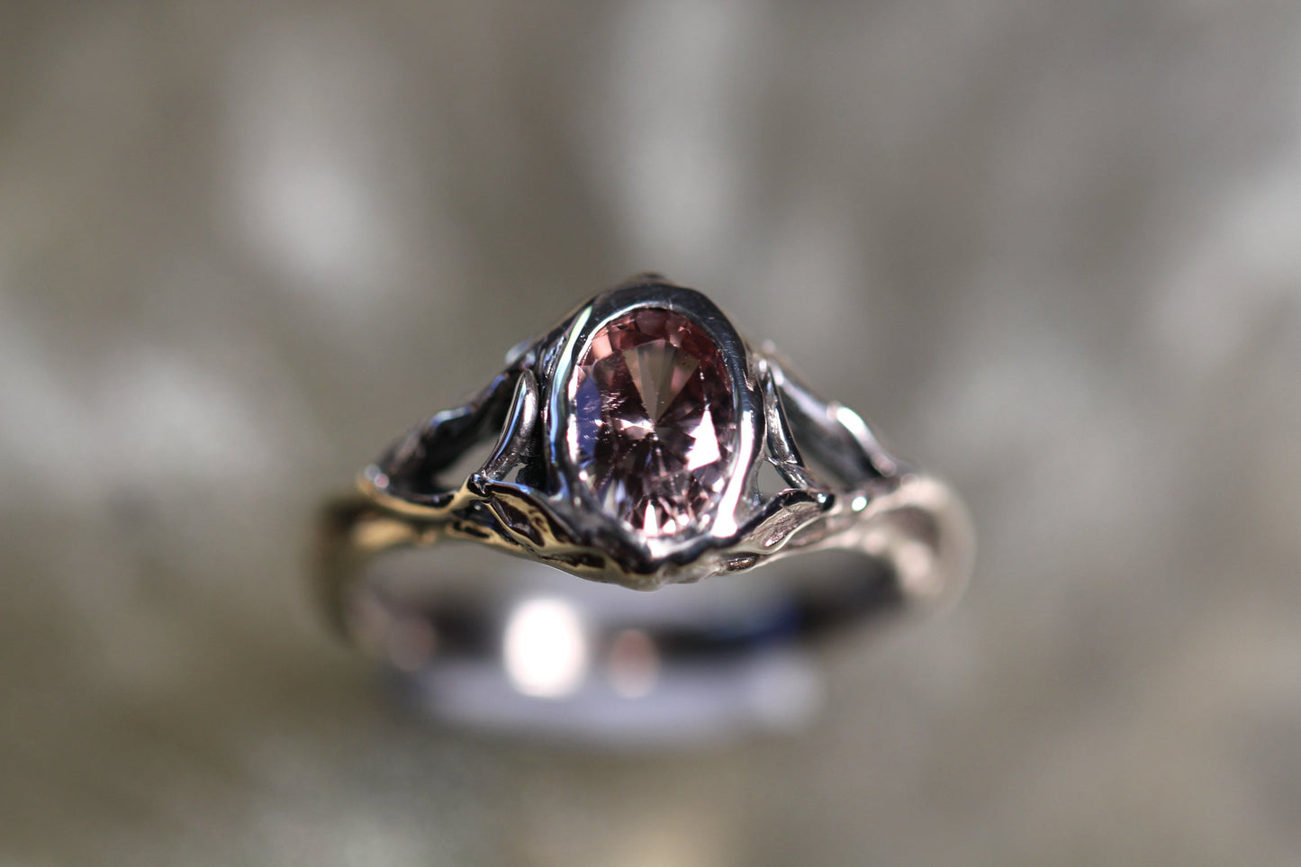 Australian Harts Range Zircon and Sterling silver Ring