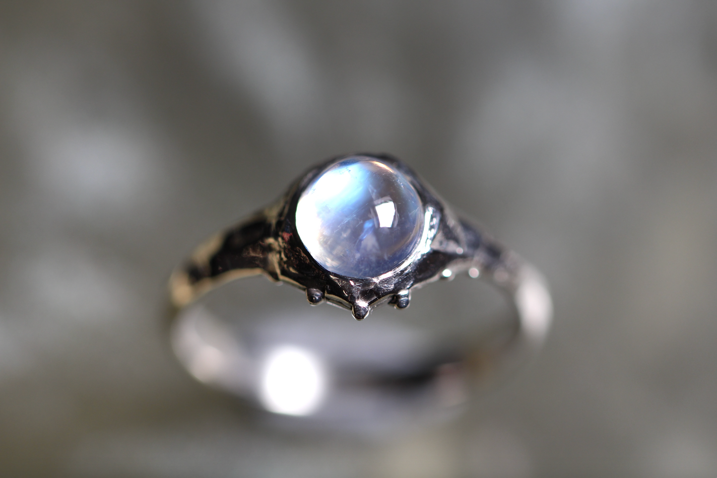 Moonstone and Sterling Silver Ring
