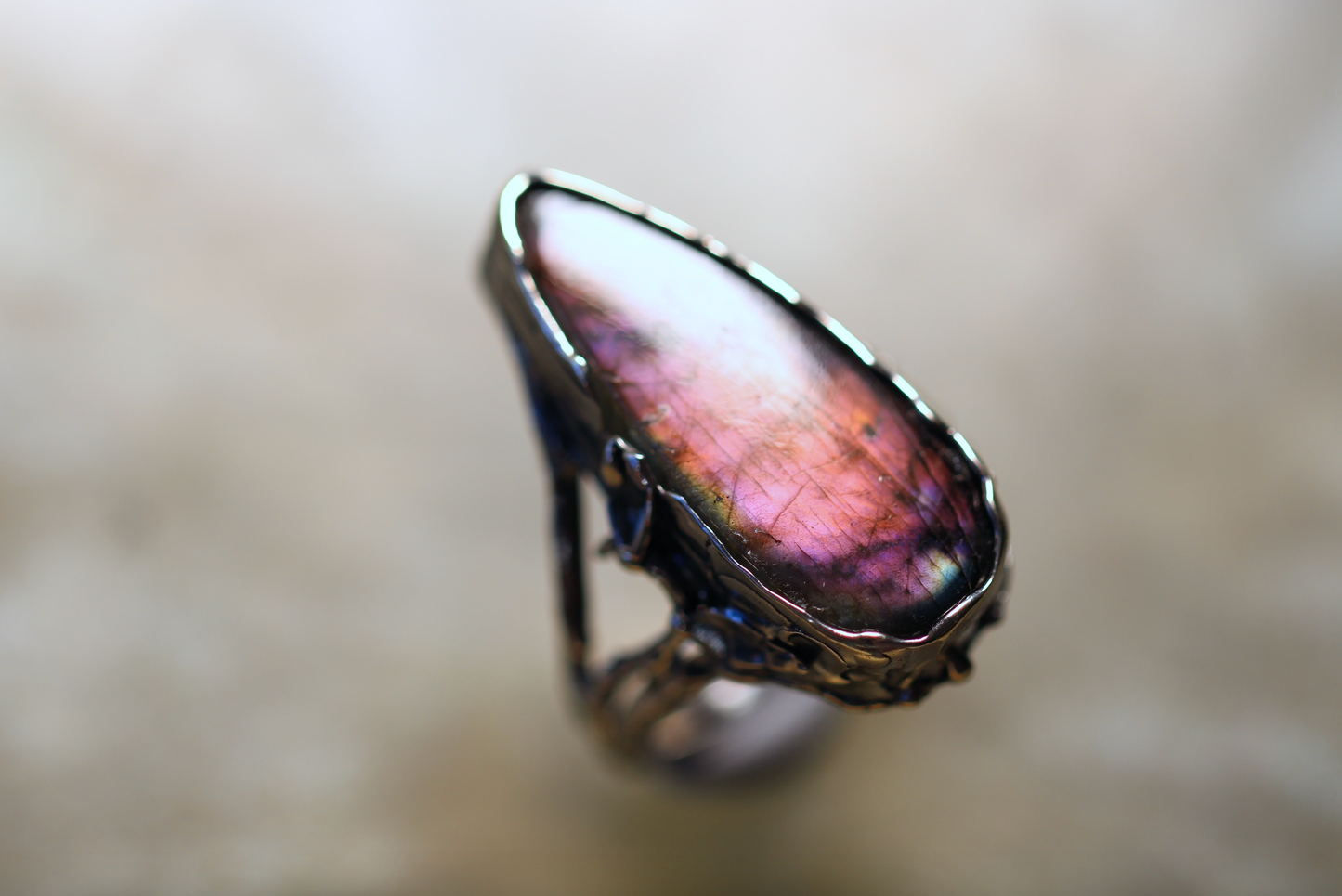 Labradorite and Sterling Silver Ring
