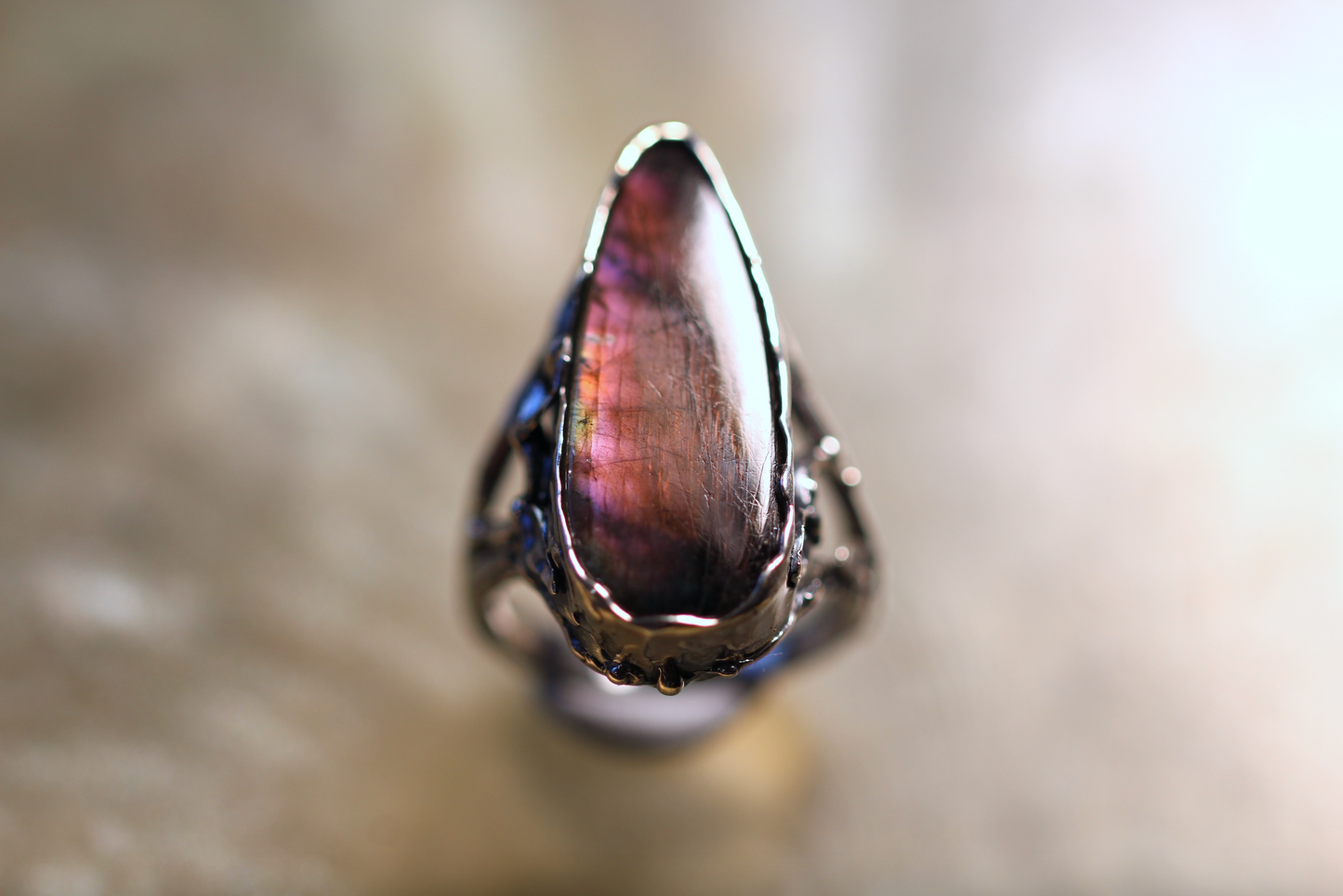 Labradorite and Sterling Silver Ring