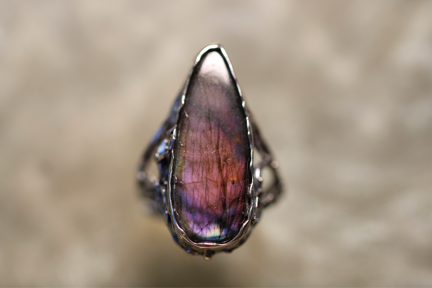 Labradorite and Sterling Silver Ring