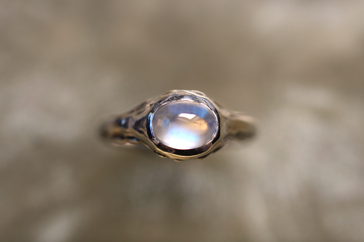 Moonstone and Sterling Silver Ring