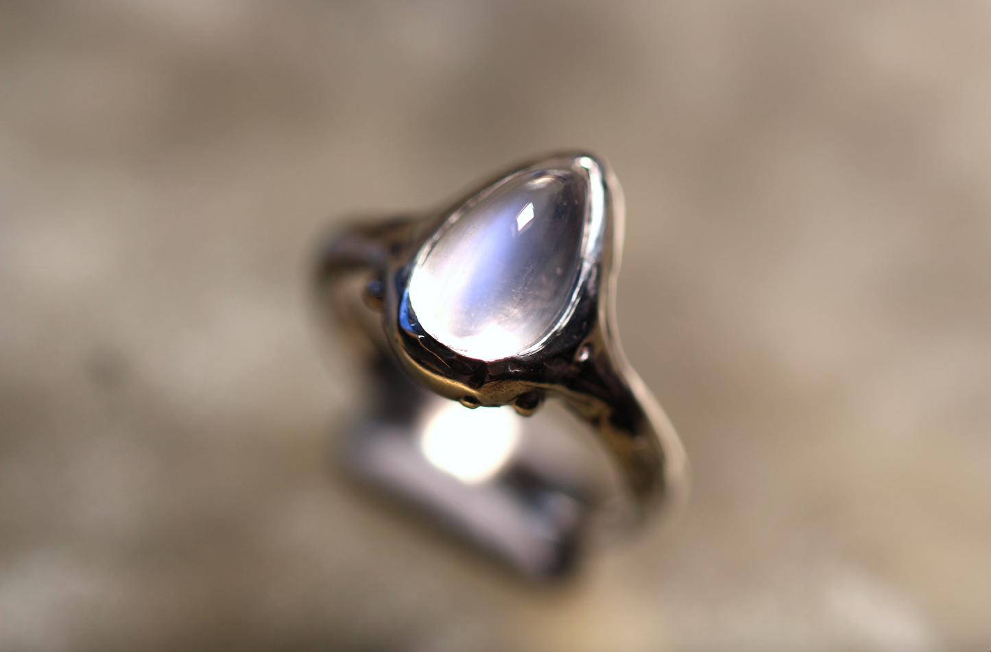 Moonstone and Sterling Silver Ring