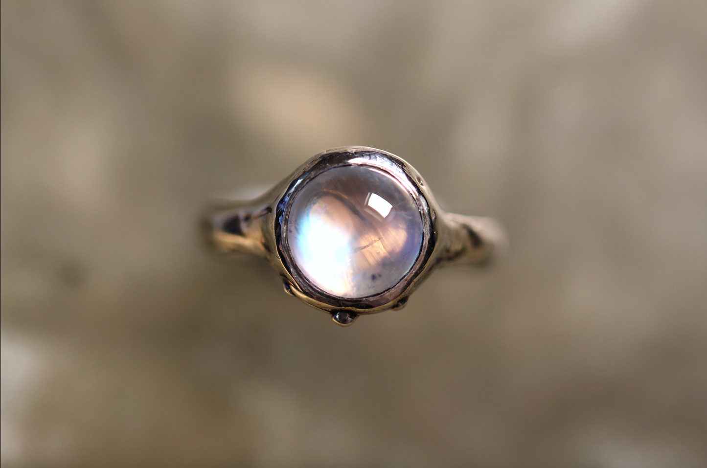 Moonstone and Sterling Silver Ring