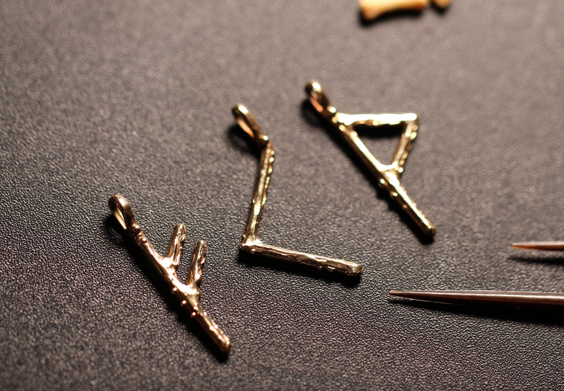 Sterling Silver or Solid Gold Rune Pendant