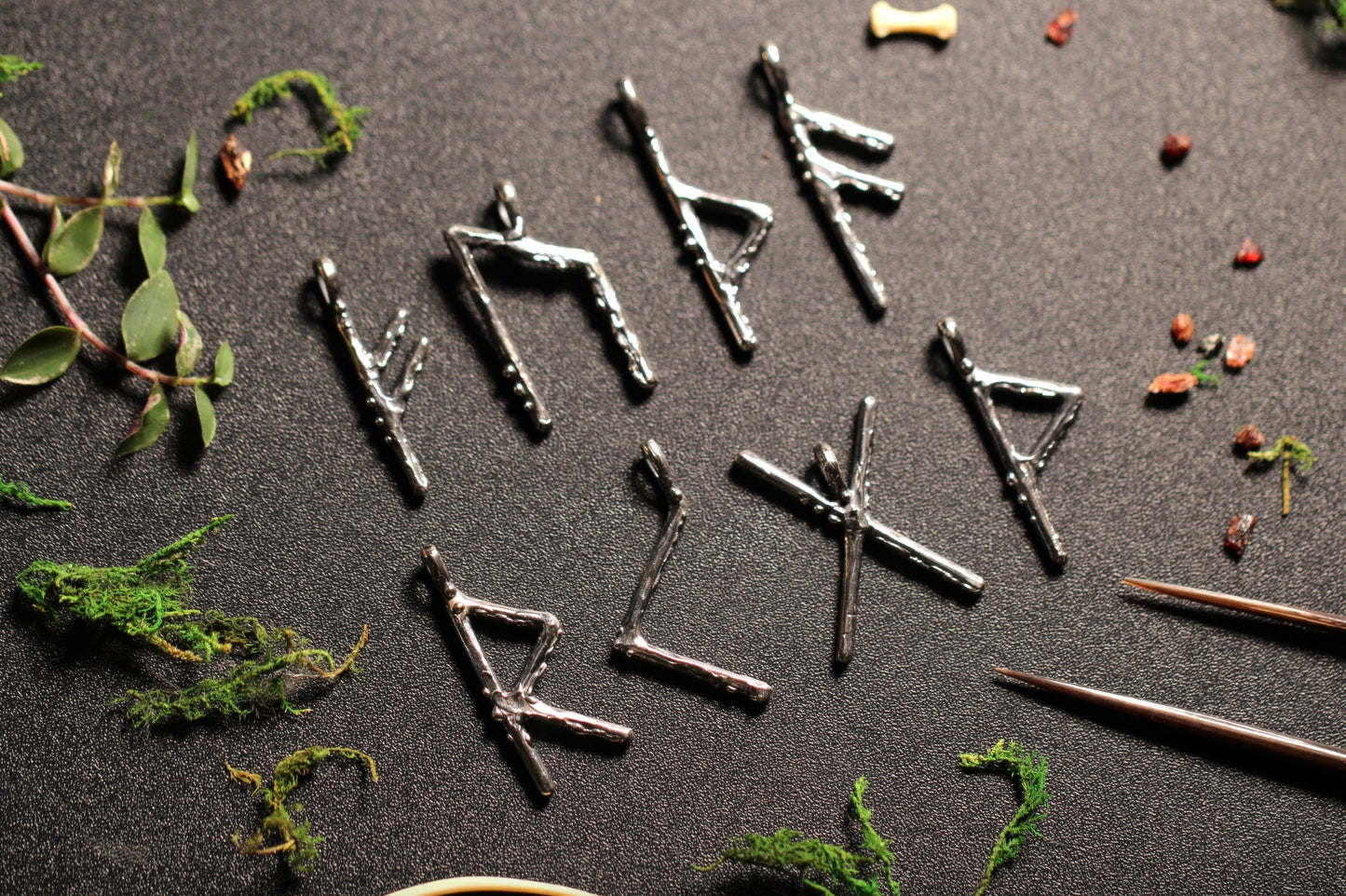 Sterling Silver or Solid Gold Rune Pendant