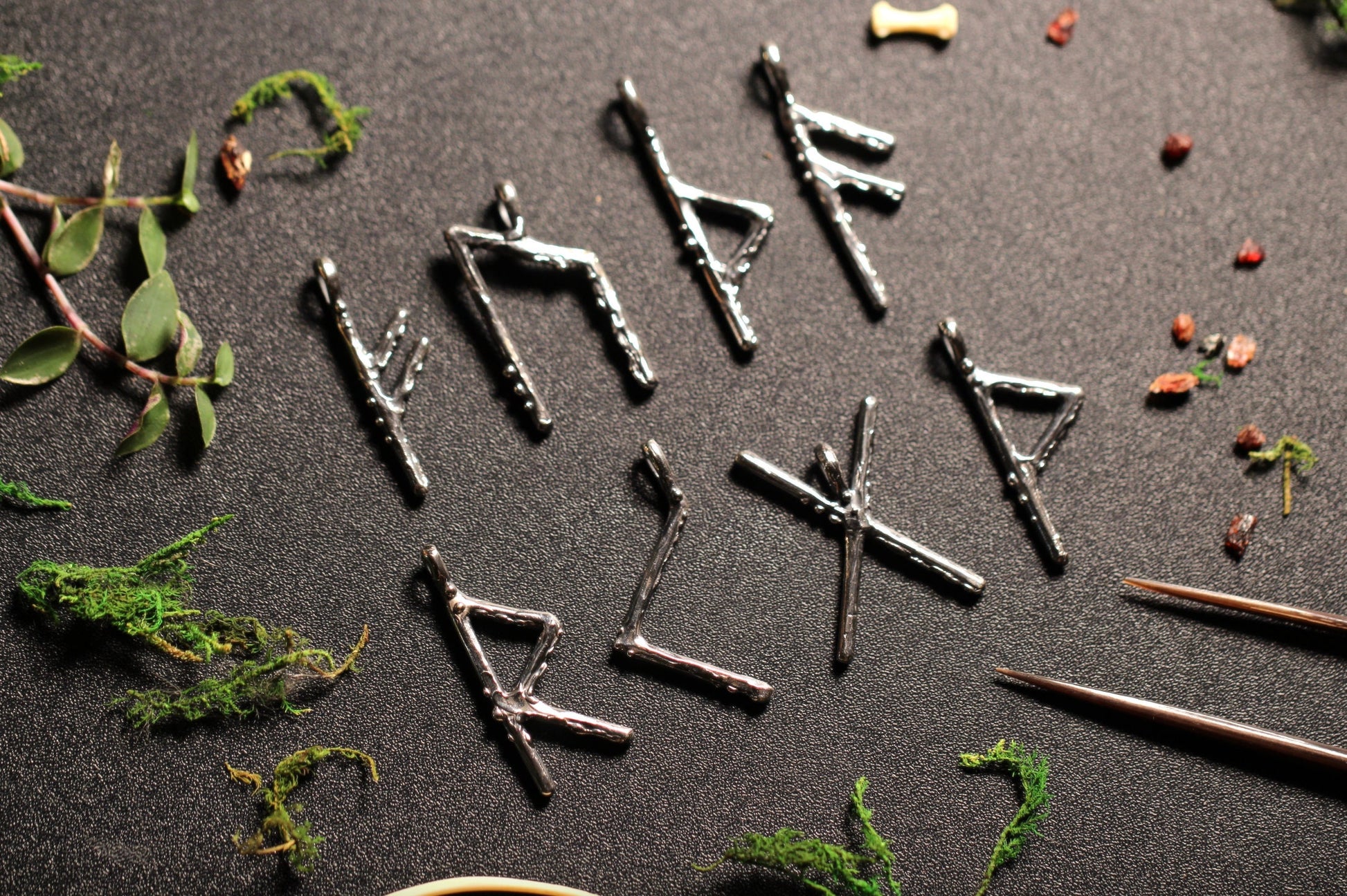 Sterling Silver or Solid Gold Rune Pendant