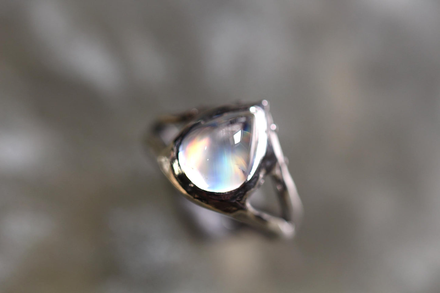 Moonstone and Sterling Silver Ring