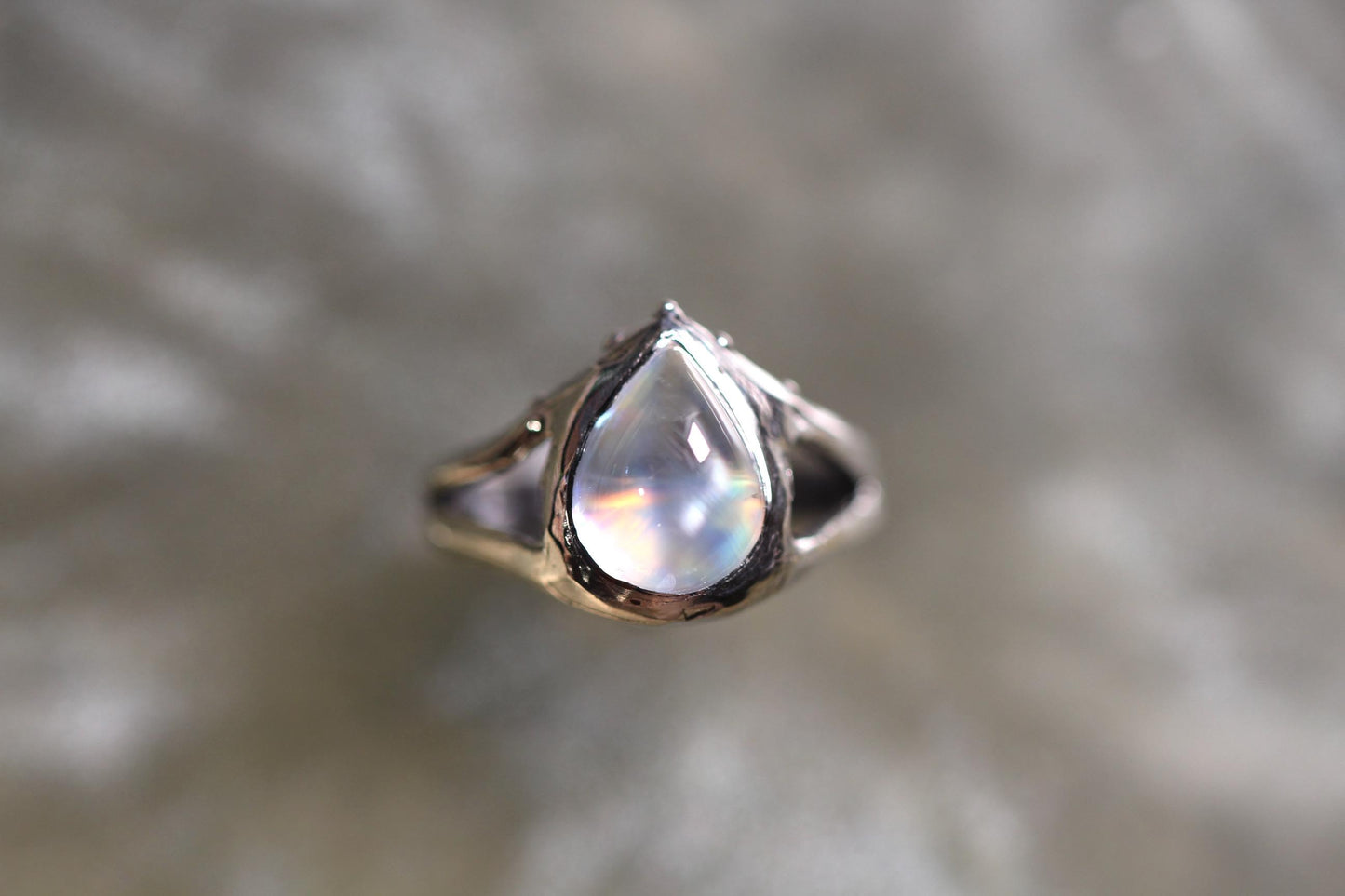 Moonstone and Sterling Silver Ring