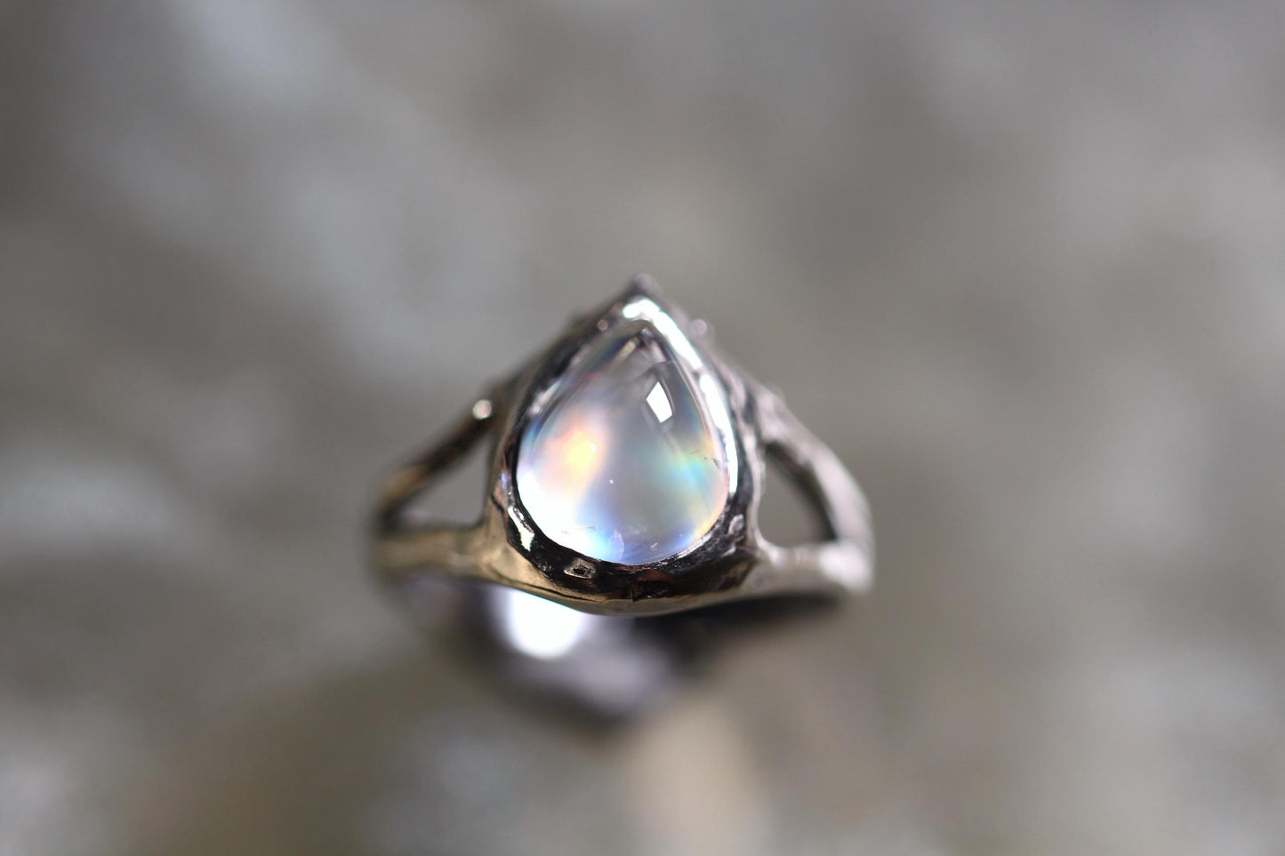 Moonstone and Sterling Silver Ring