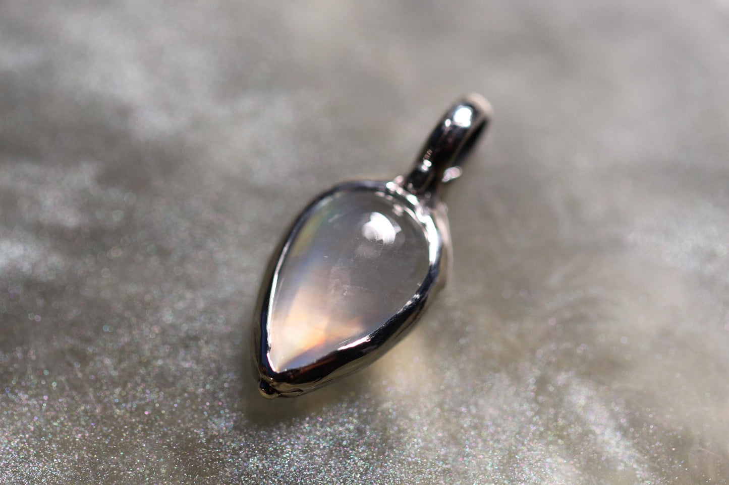 Moonstone and Sterling Silver Pendant