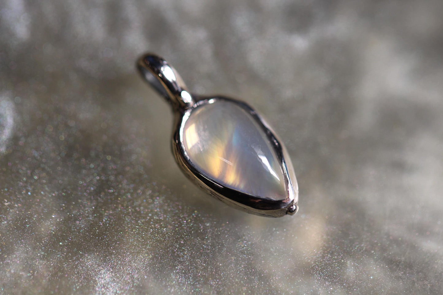 Moonstone and Sterling Silver Pendant