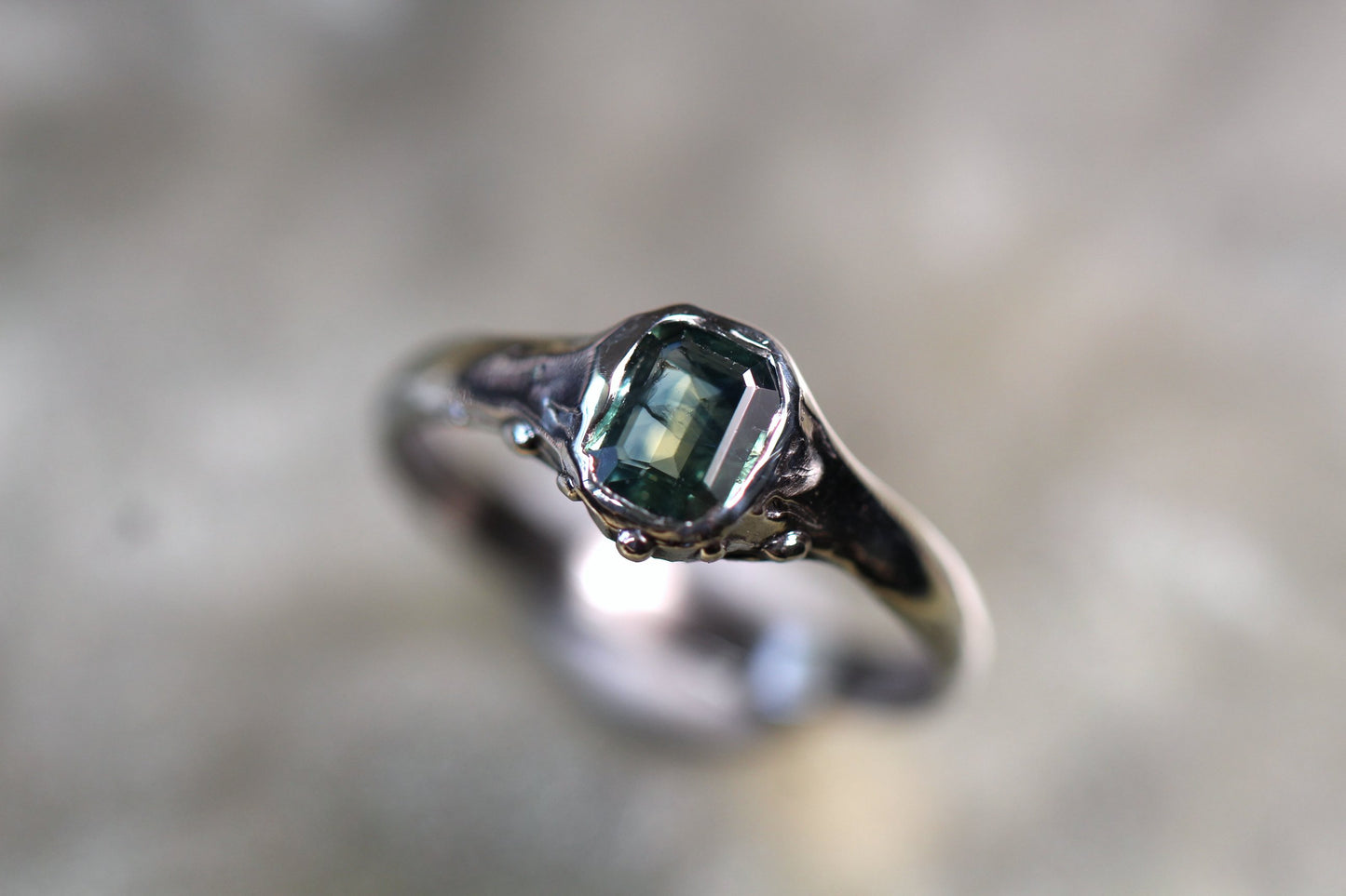 Australian Sapphire and Sterling Silver Ring