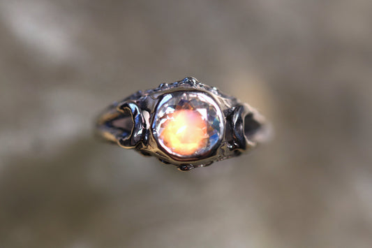 Moonstone and Sterling Silver Ring