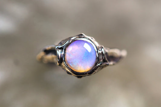 Lightning Ridge Opal and Sterling Silver Ring