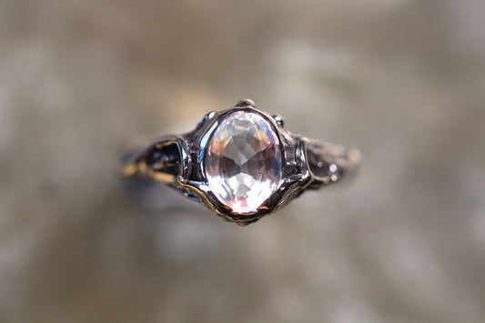 Moonstone and Sterling Silver Ring