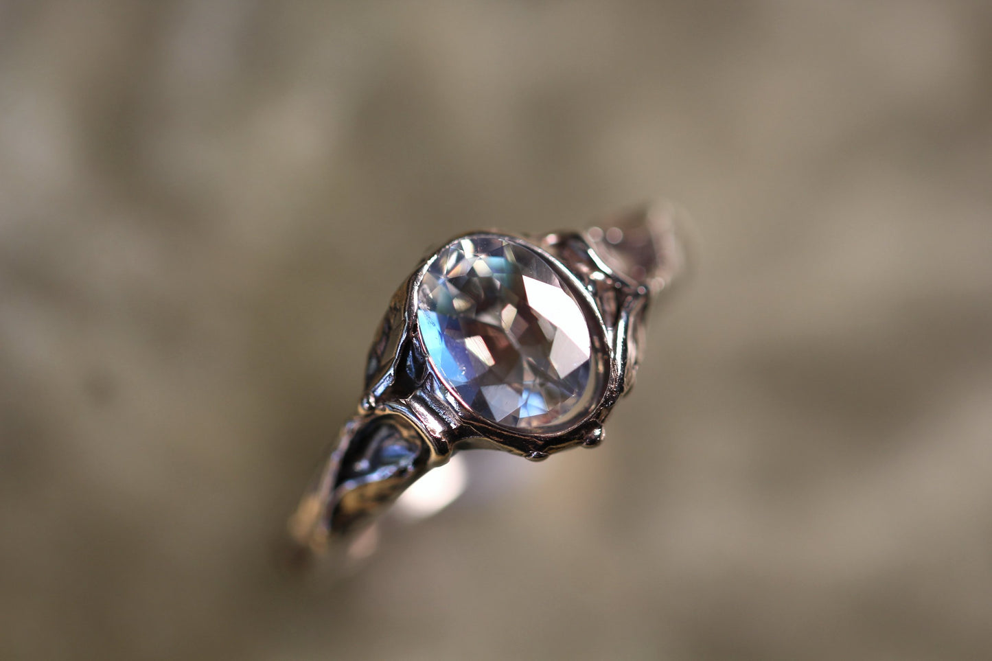 Custom Moonstone Ring