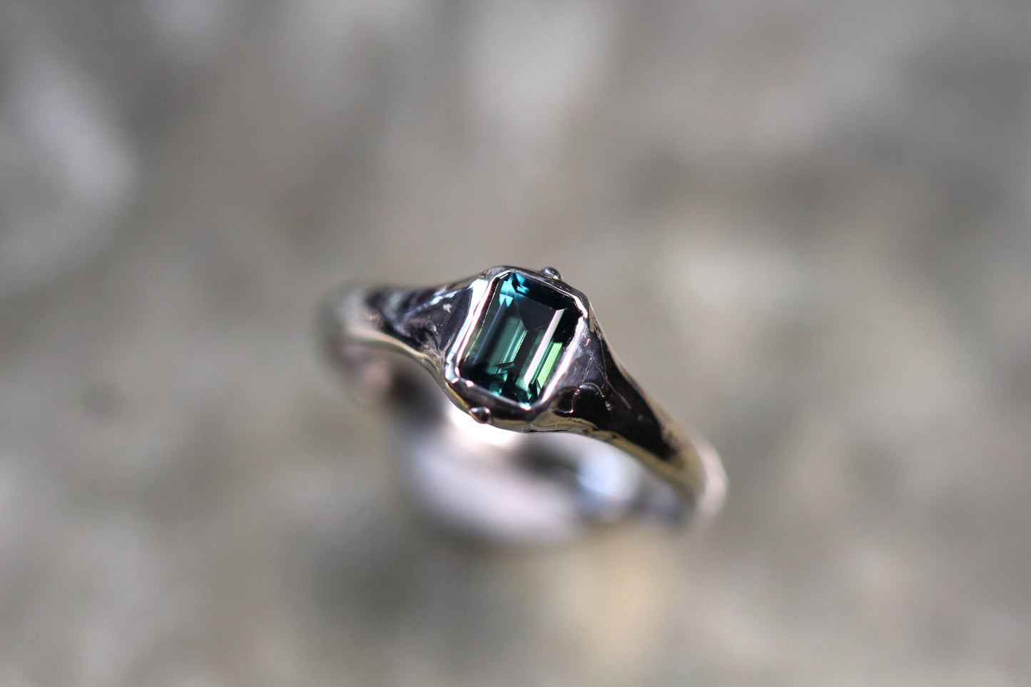 Australian Sapphire and Sterling Silver Ring