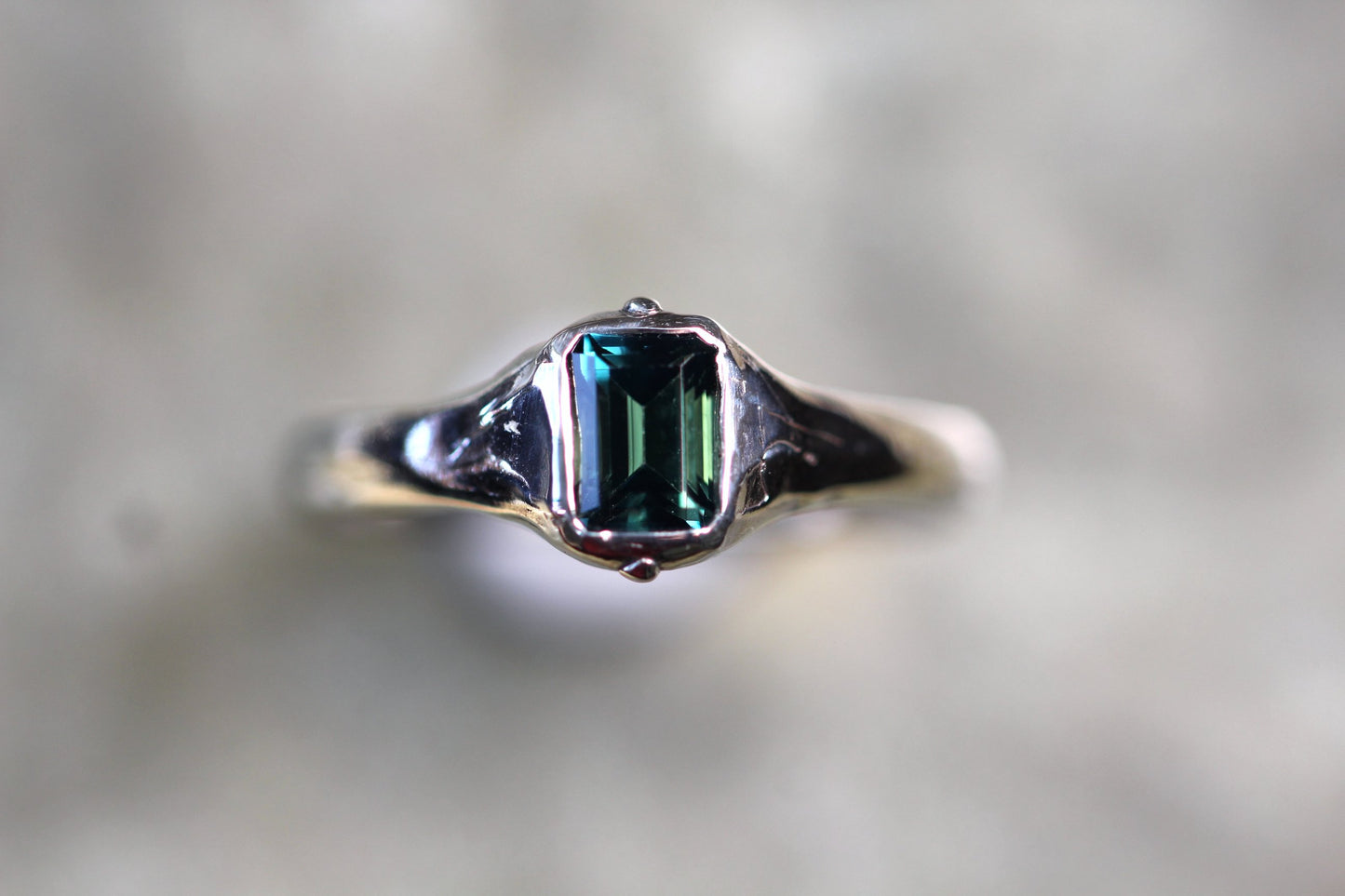 Australian Sapphire and Sterling Silver Ring