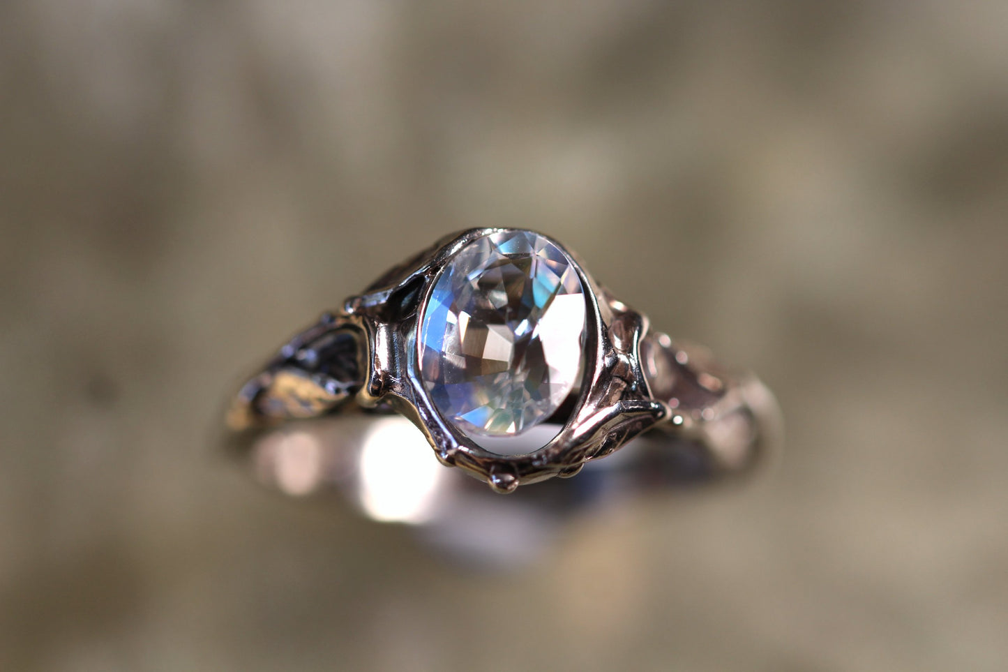 Custom Moonstone Ring