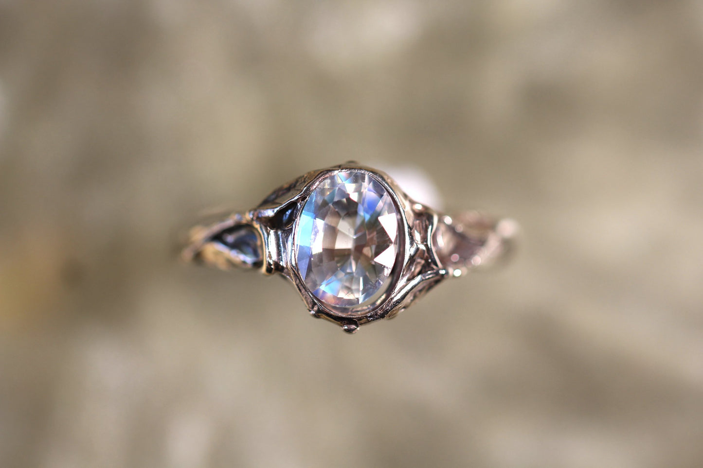 Custom Moonstone Ring