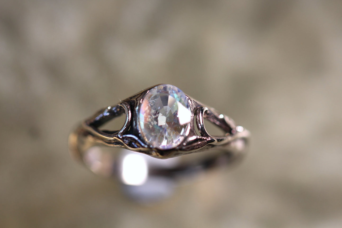 Custom Moonstone Ring