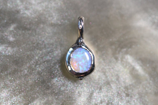 Lightning Ridge Opal and Sterling Silver Pendant