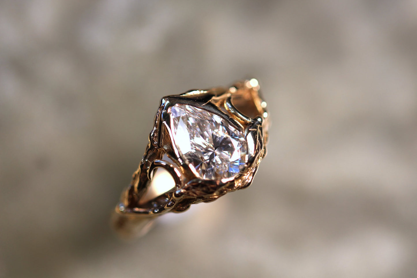 1.5ct Diamond and Solid 9ct Yellow Gold Ring