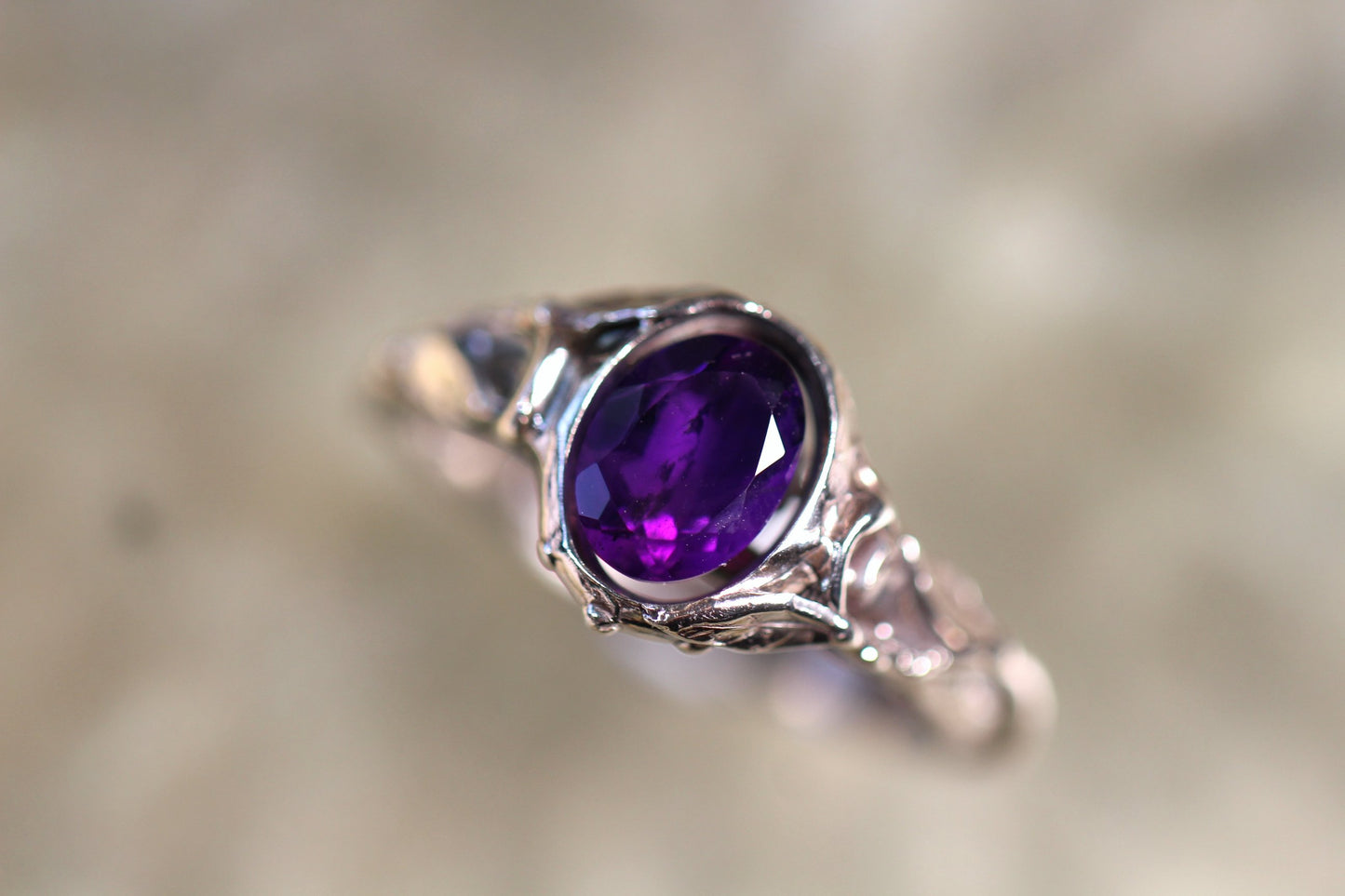 Custom Amethyst Ring
