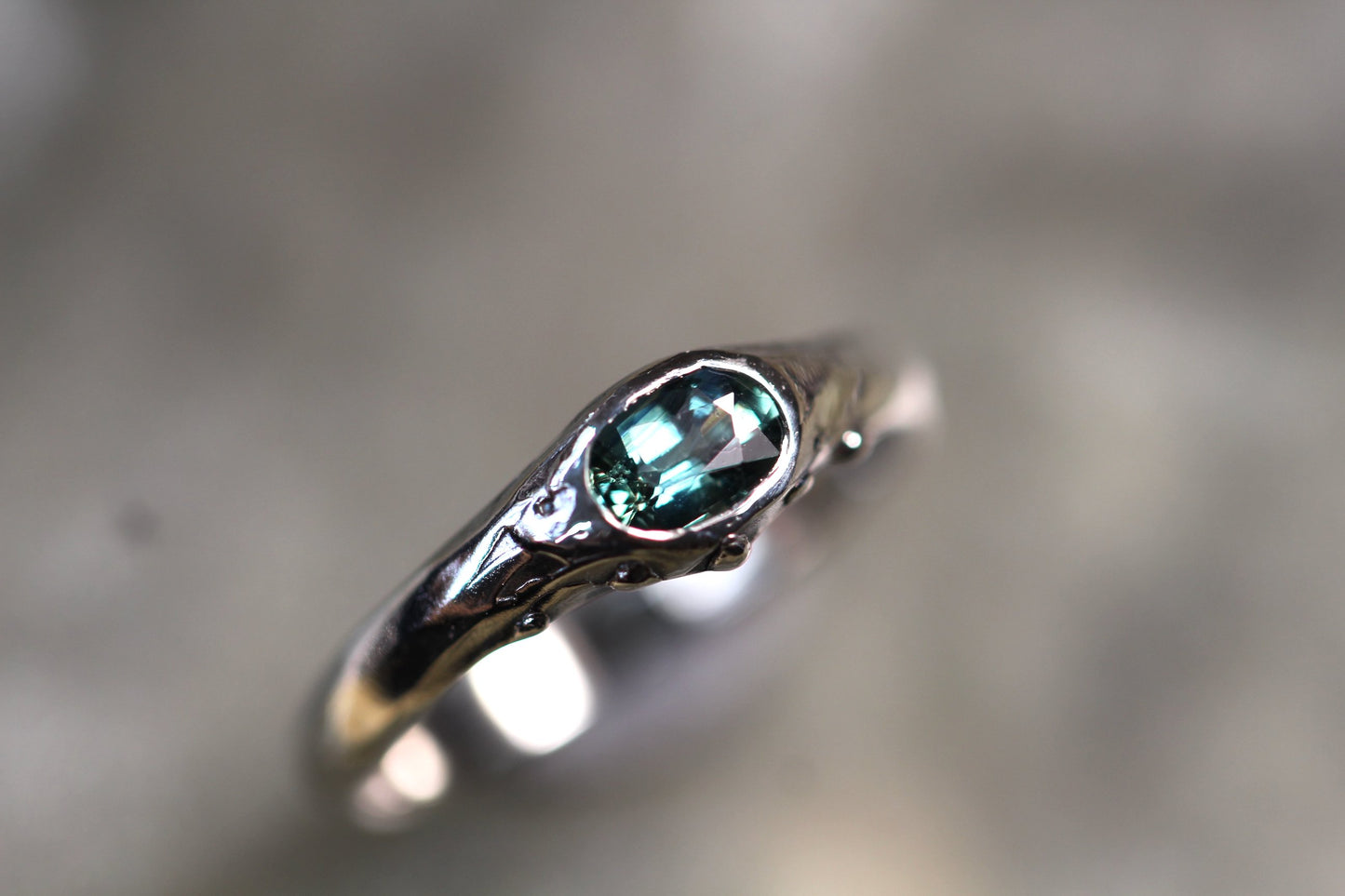 Australian Sapphire and Sterling Silver Ring