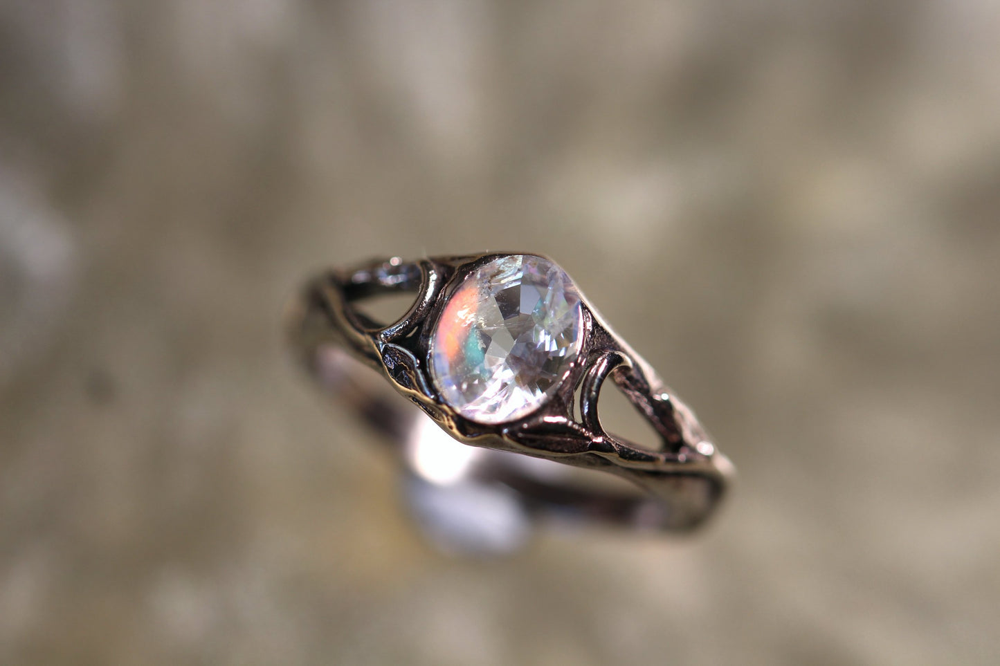 Custom Moonstone Ring