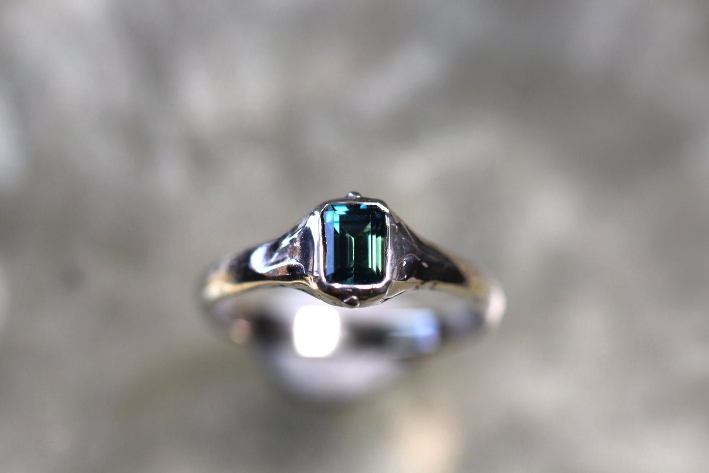 Australian Sapphire and Sterling Silver Ring