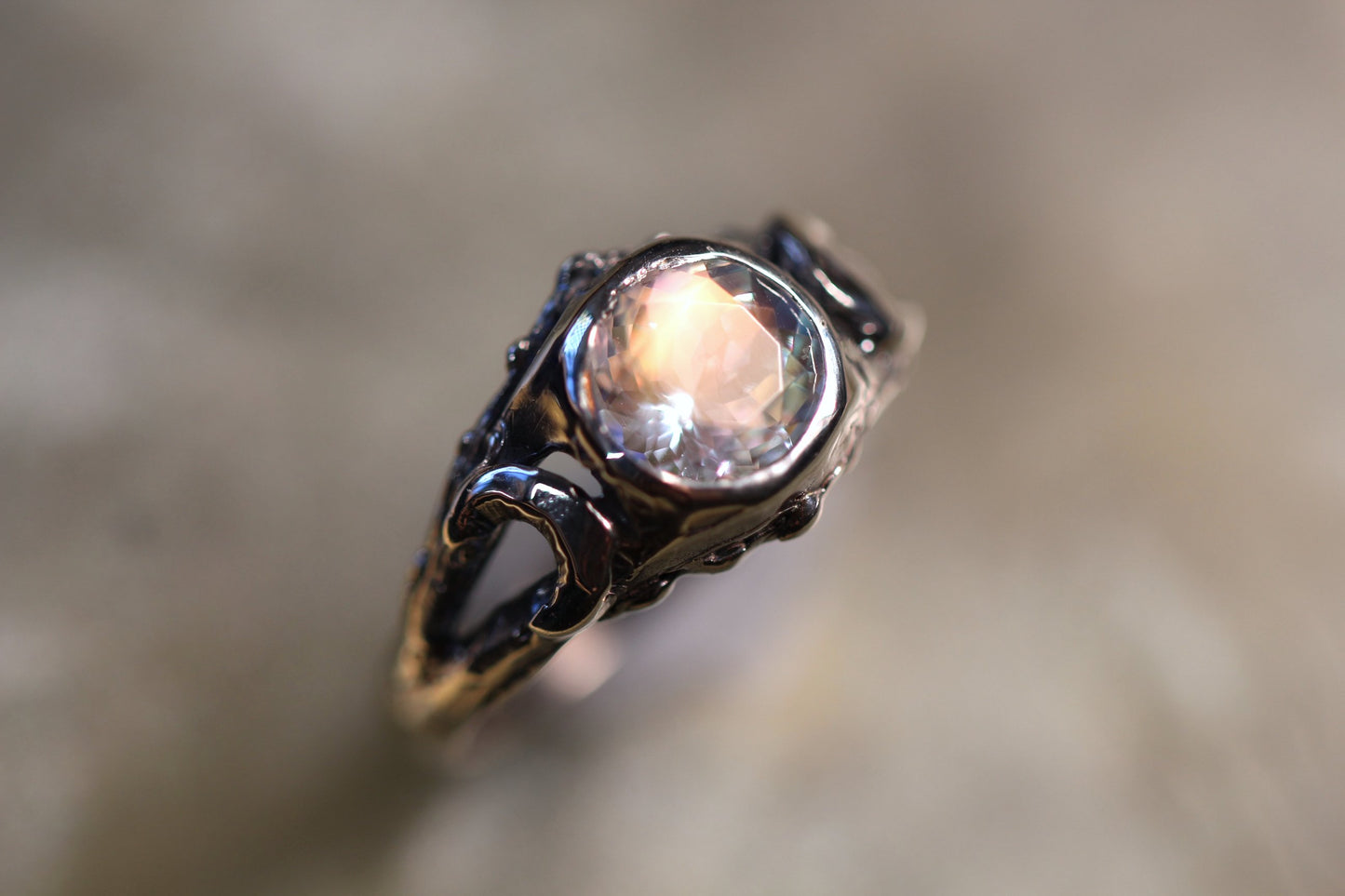 Moonstone and Sterling Silver Ring