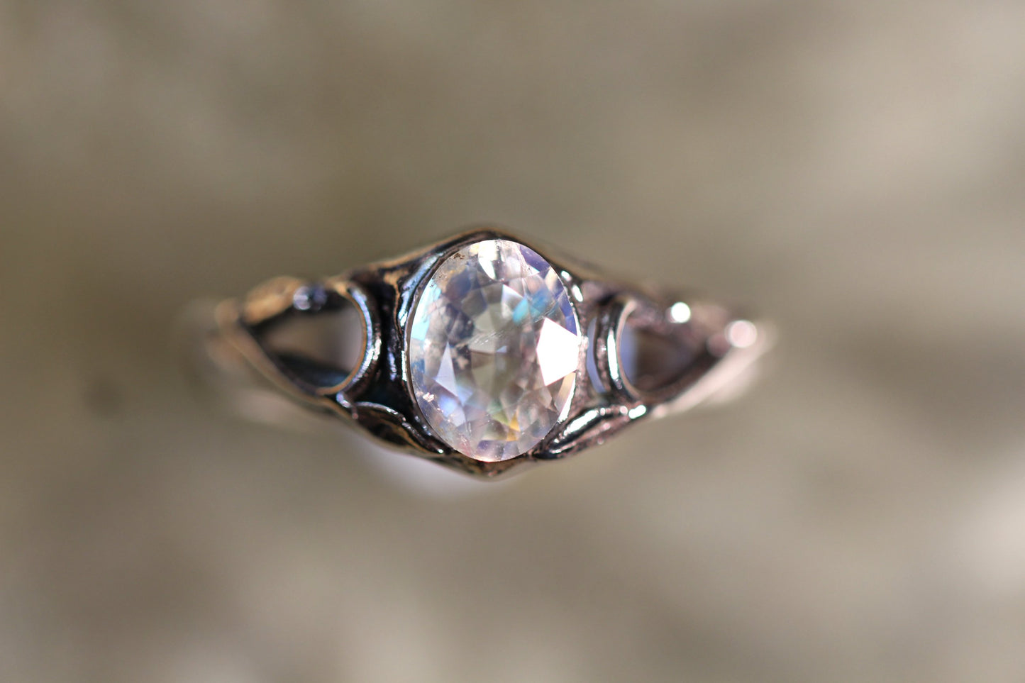Custom Moonstone Ring