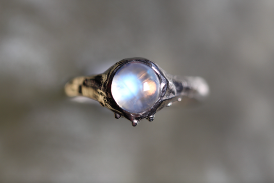 Moonstone and Sterling Silver Ring