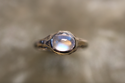 Moonstone and Sterling Silver Ring