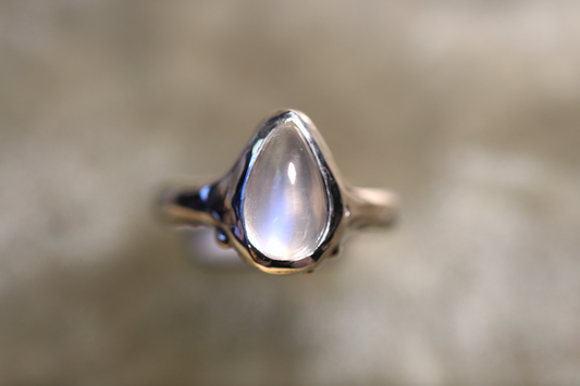 Moonstone and Sterling Silver Ring