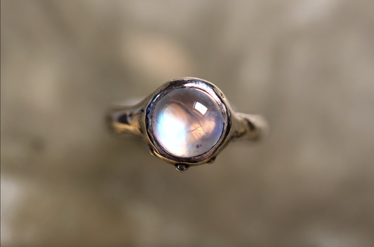 Moonstone and Sterling Silver Ring