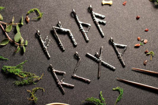 Sterling Silver or Solid Gold Rune Pendant